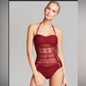 Penelope bandeau sheer waist